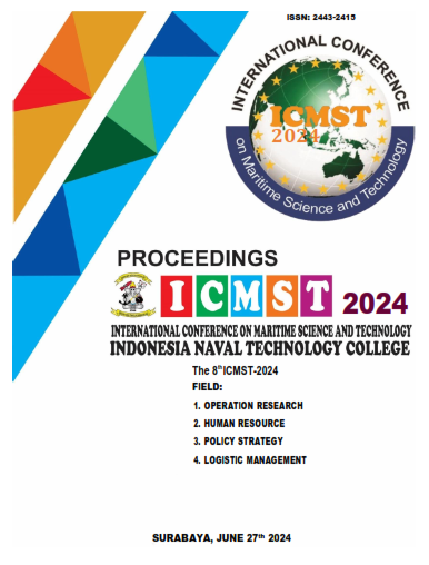 					Lihat Vol 8 No 1 (2024): Indonesia Naval Technology College STTAL Postgraduate International Conference - Proceedings of STTAL Postgraduate International Conference â€œThe 8th International Conference on Maritime Science and Technologyâ€
				